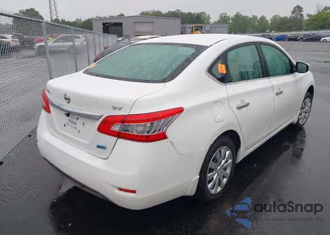 2014 Nissan Sentra Fe+ S/Fe+ Sv/S/Sl/Sr/Sv z USA, uszkodzony, nr VIN 3N1AB7AP5EL633447